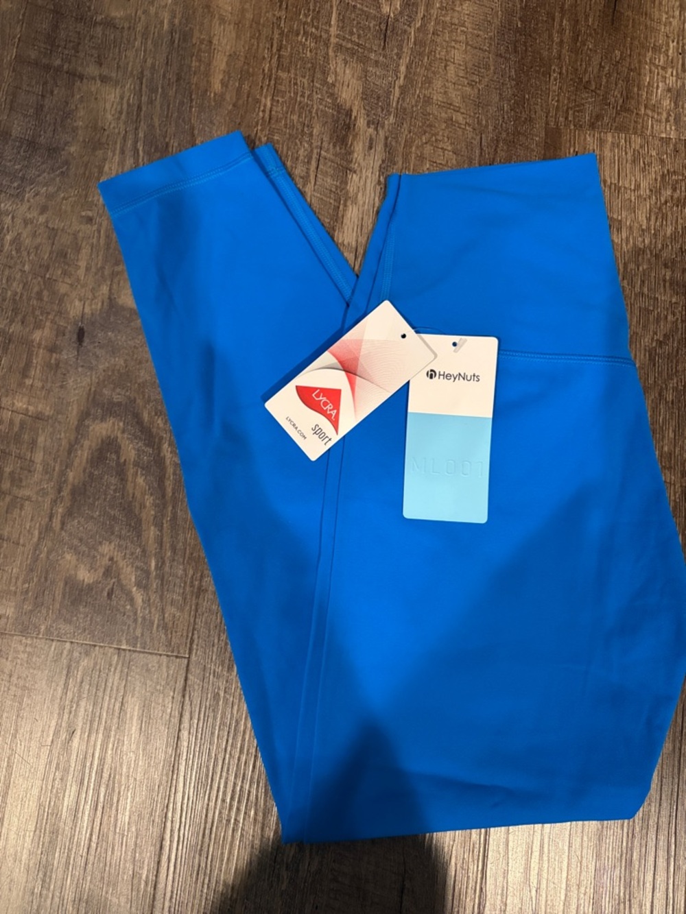 NWT- HeyNuts Performance Joggers in Bright Blue- 25” inseam